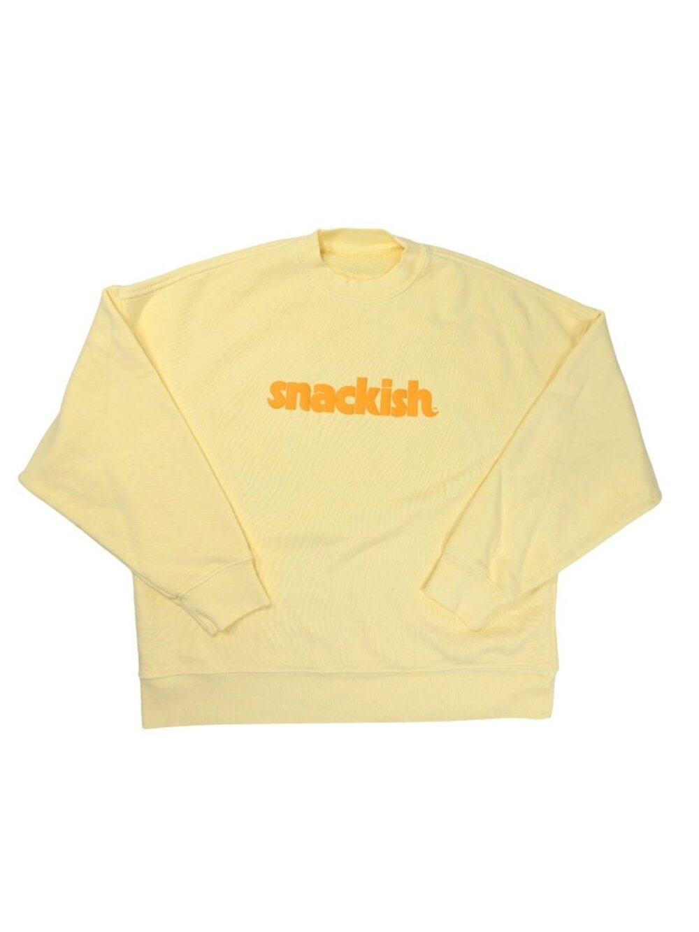 Snackish Chip Faced Crewneck Sweatshirt in Yellow